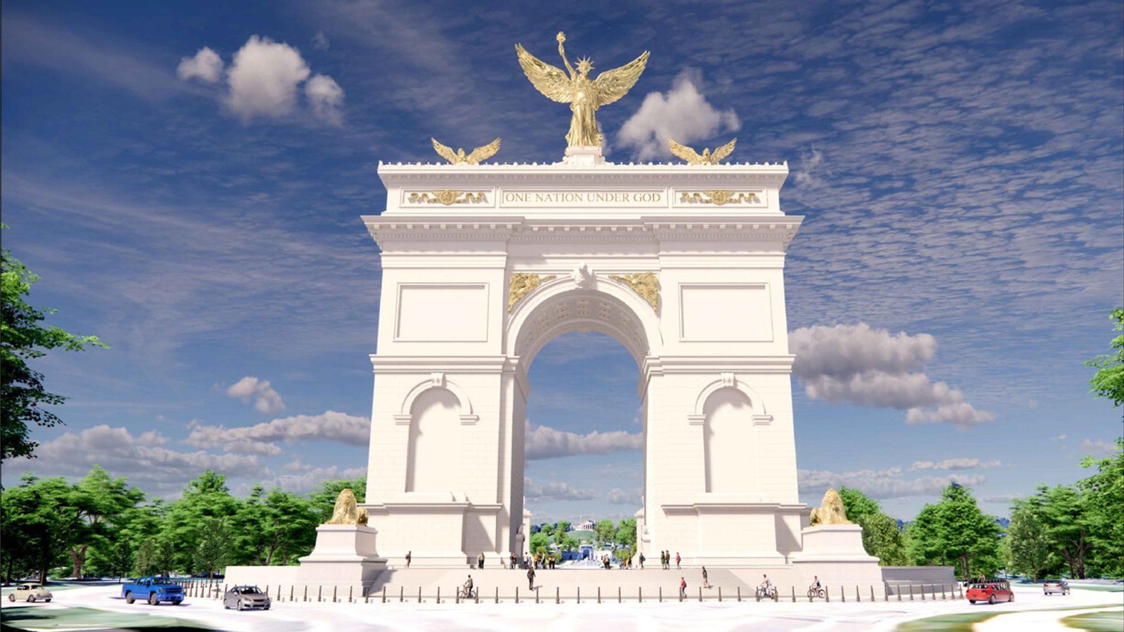 Design of Donald Trump’s ‘greatest and most beautiful’ triumphal arch revealed