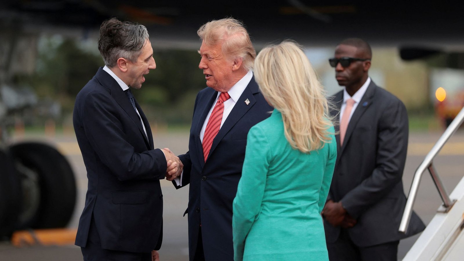 Trump arrives in Ireland as major security operation under way