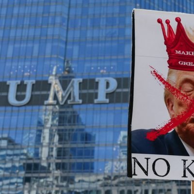 Large crowds attend ‘No Kings’ rallies against Trump across US