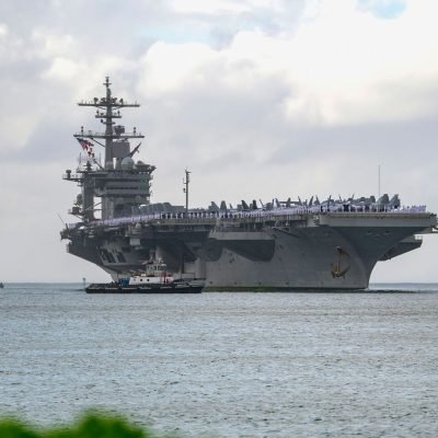 Trump dismisses concerns about conditions on US aircraft carrier